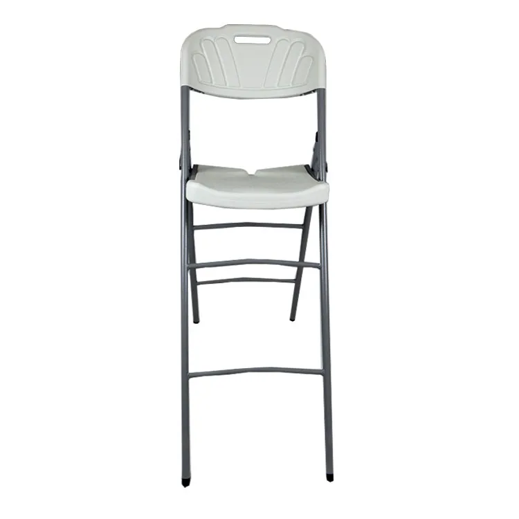 Factory Sale New Design Outdoor Used Metal Garden Folding HDPE Bar Chairs For Event