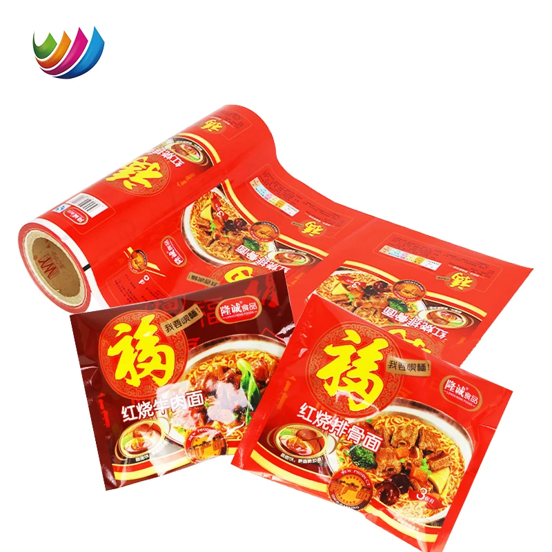 Roll Film Customization Instant Noodles Packaging Flexible Sachet Film Roll Food Grade Instant Ramen Packaging Bag For Food