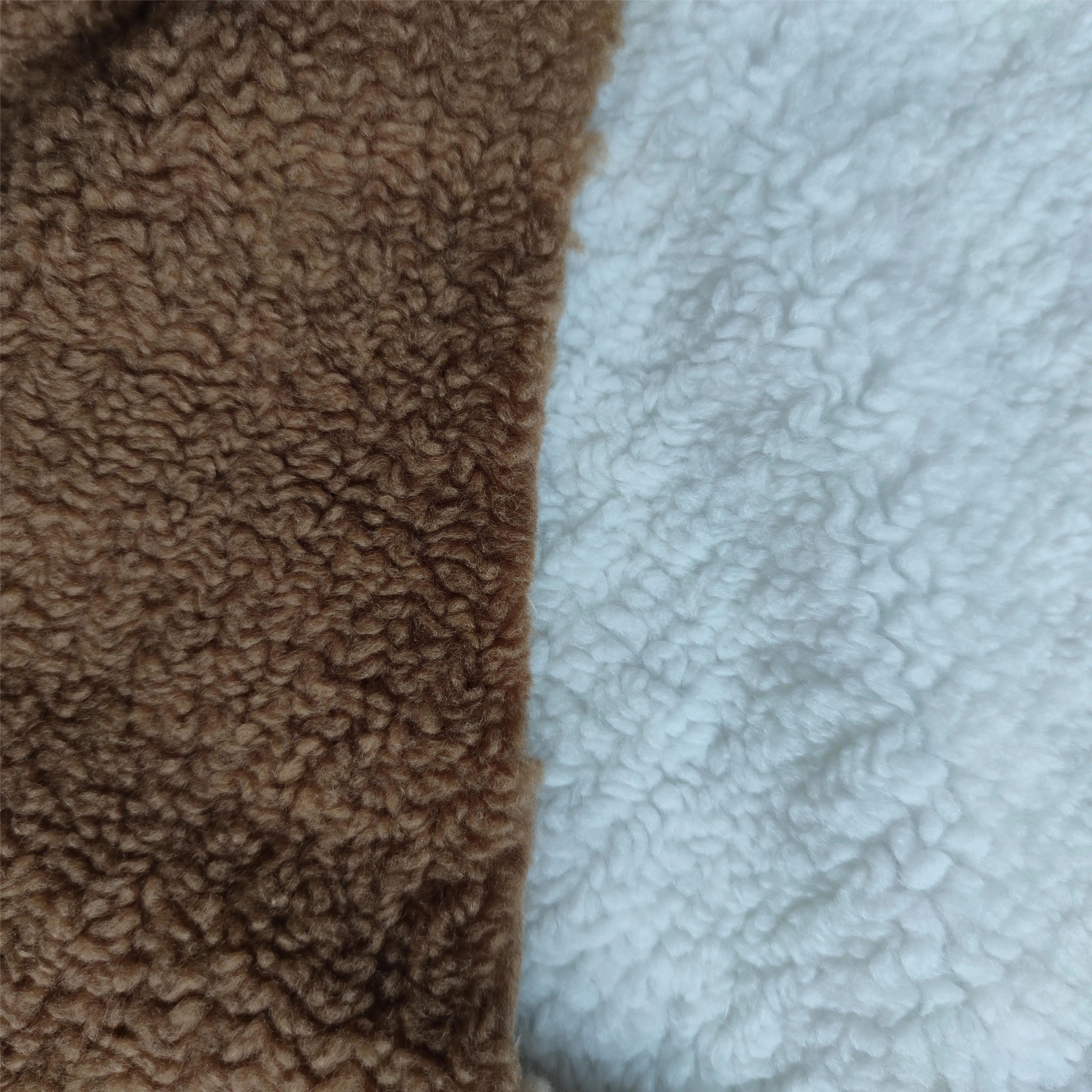 High quality stock wavy granular cashmere faux cashmere home textile decorative fabric
