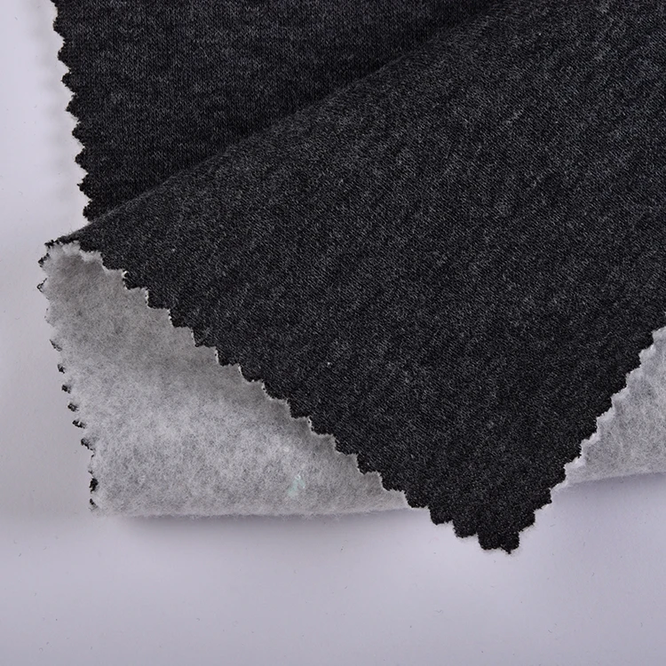 Softy Touch 250gsm Knitting 67%polyester 33%cotton TC Single Brushed Hoodie French Terry Fleece Fabric for Coat,sweatshirt