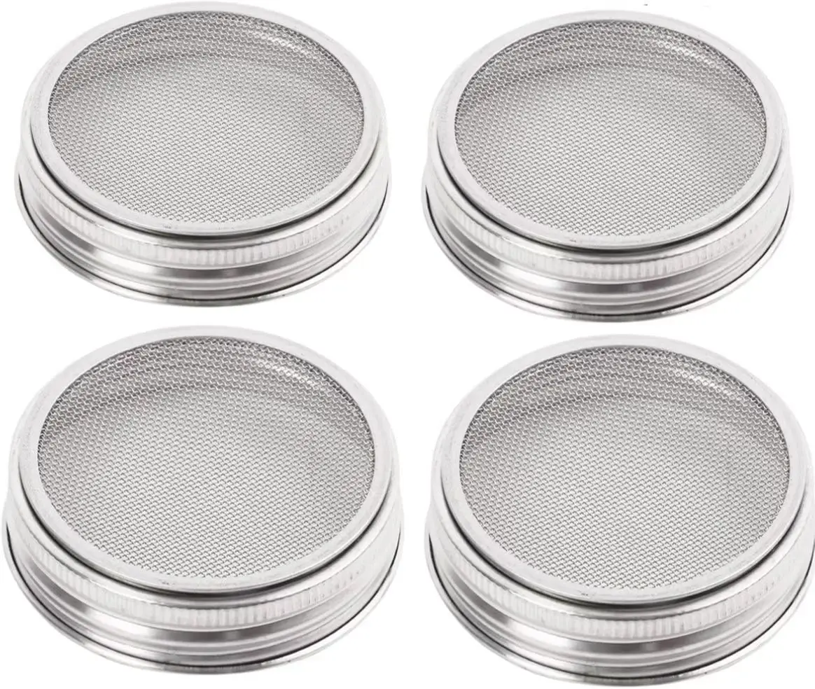 Sprouting Stand and Stainless Steel Sprouting Lids for Mason Jar