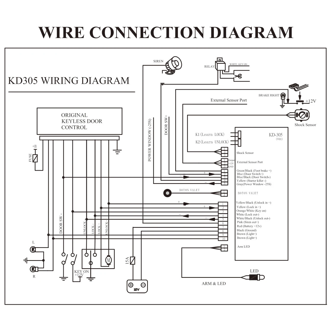 12V Humanistic advanced upgrade car alarm available original remote controls automobile after market car alarms system