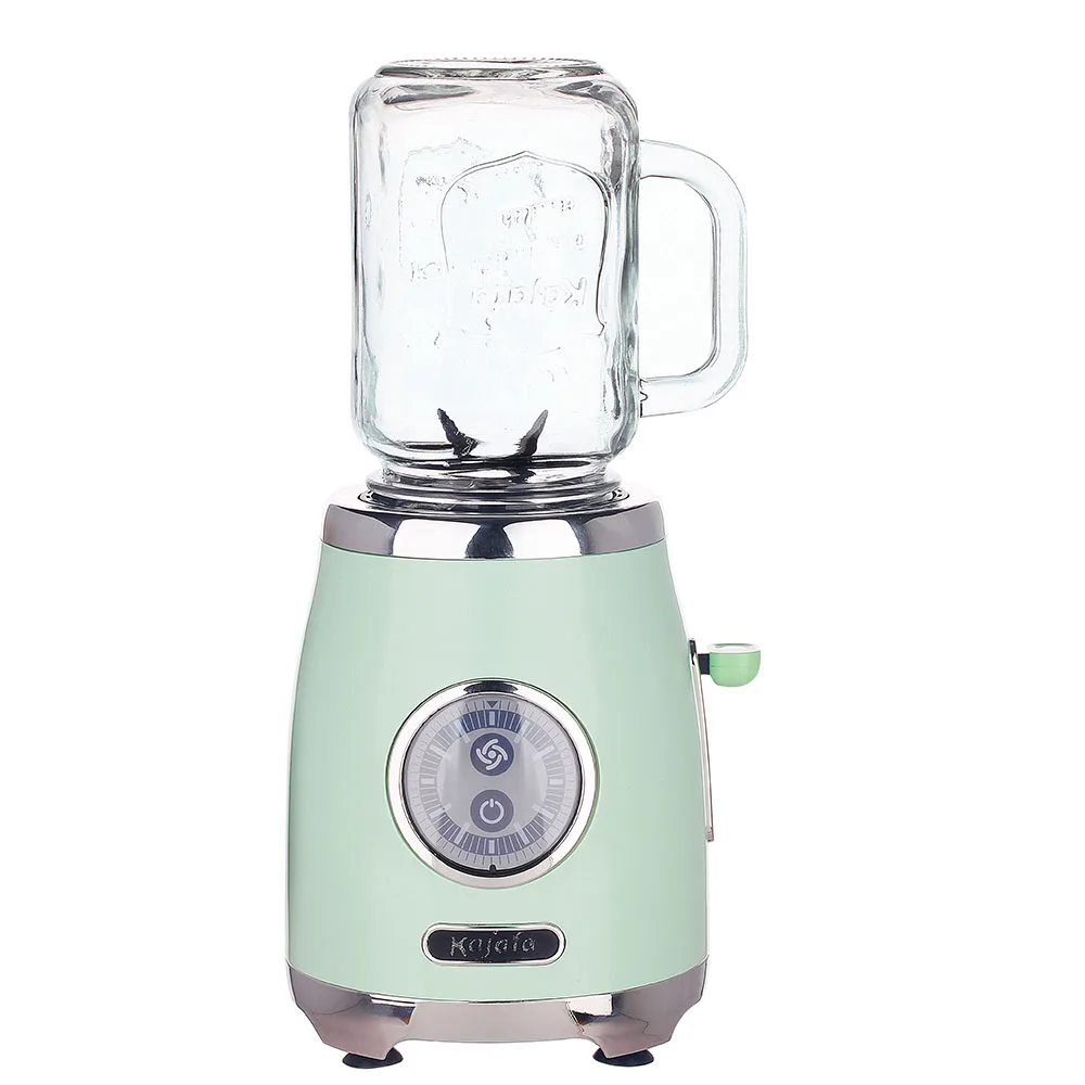 BL399B New Retro Style Mini  300W AC Motor Glass Mason Jar Household Blender
