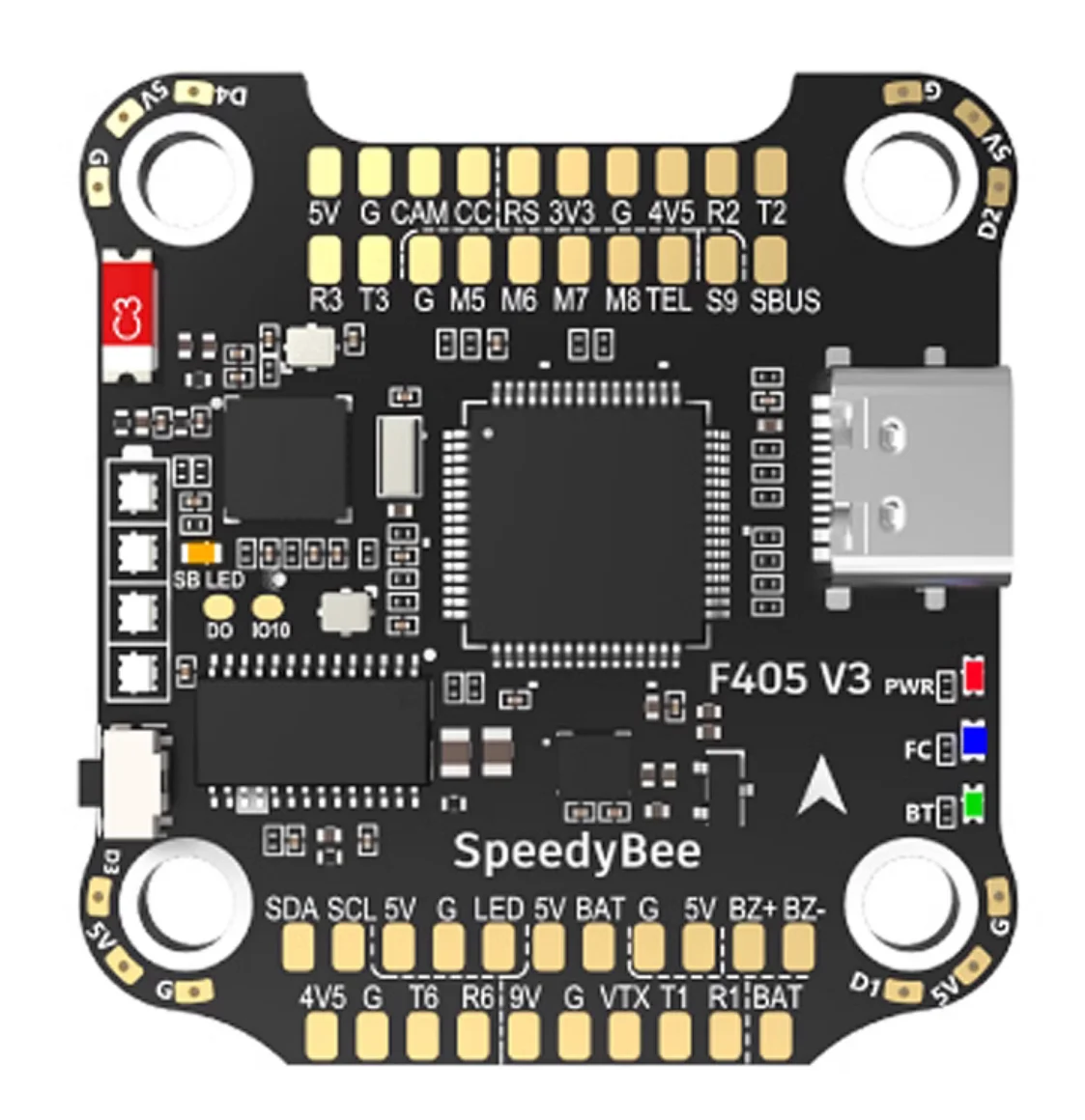 SpeedyBee F405 V3 Flight Controller Stack:30x30 Bluetooth Stack with 4in1 50A ESC Board,