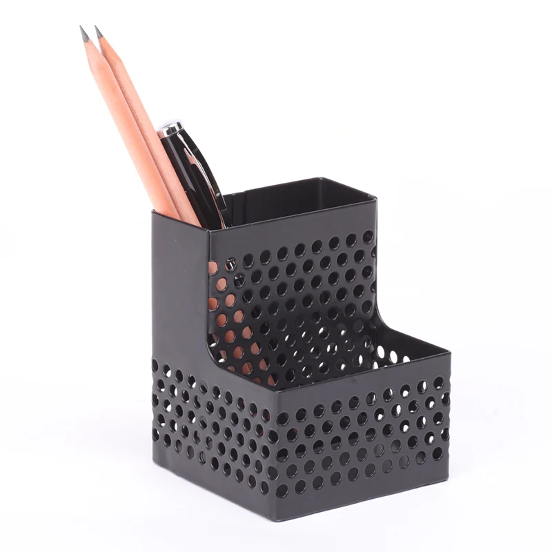 Stationery wideny different types of metal pencil holder for desk