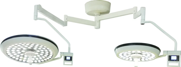LED Surgical Operation Lamp 700mm/700mm dual heads Ceiling medical with camera operation light