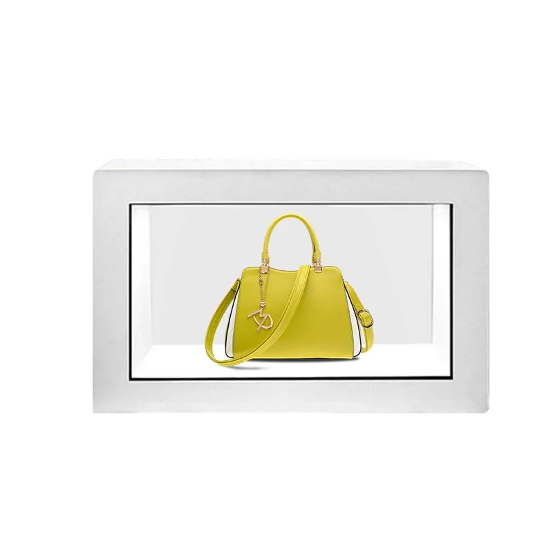 21.5inch 3D display box 75 86 inch human size 3d Hologram DisplayTransparent  touch interactive Showcases VideoTransparent Box