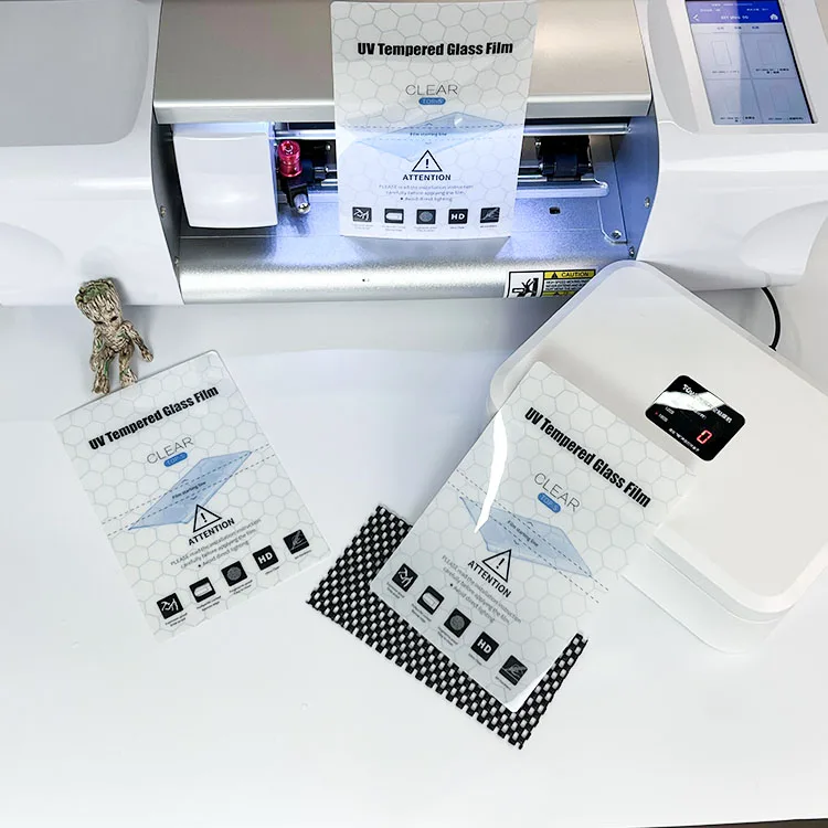 Cell phone UV tempered glass screen protector sheet PET hydrogel film for cutting machine iphone series