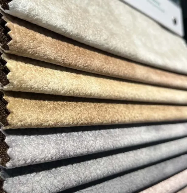 Low Price Good Quality 100% Polyester 180-500GSM Upholstery Suede Sofa Material Fabric Leather for Sofa