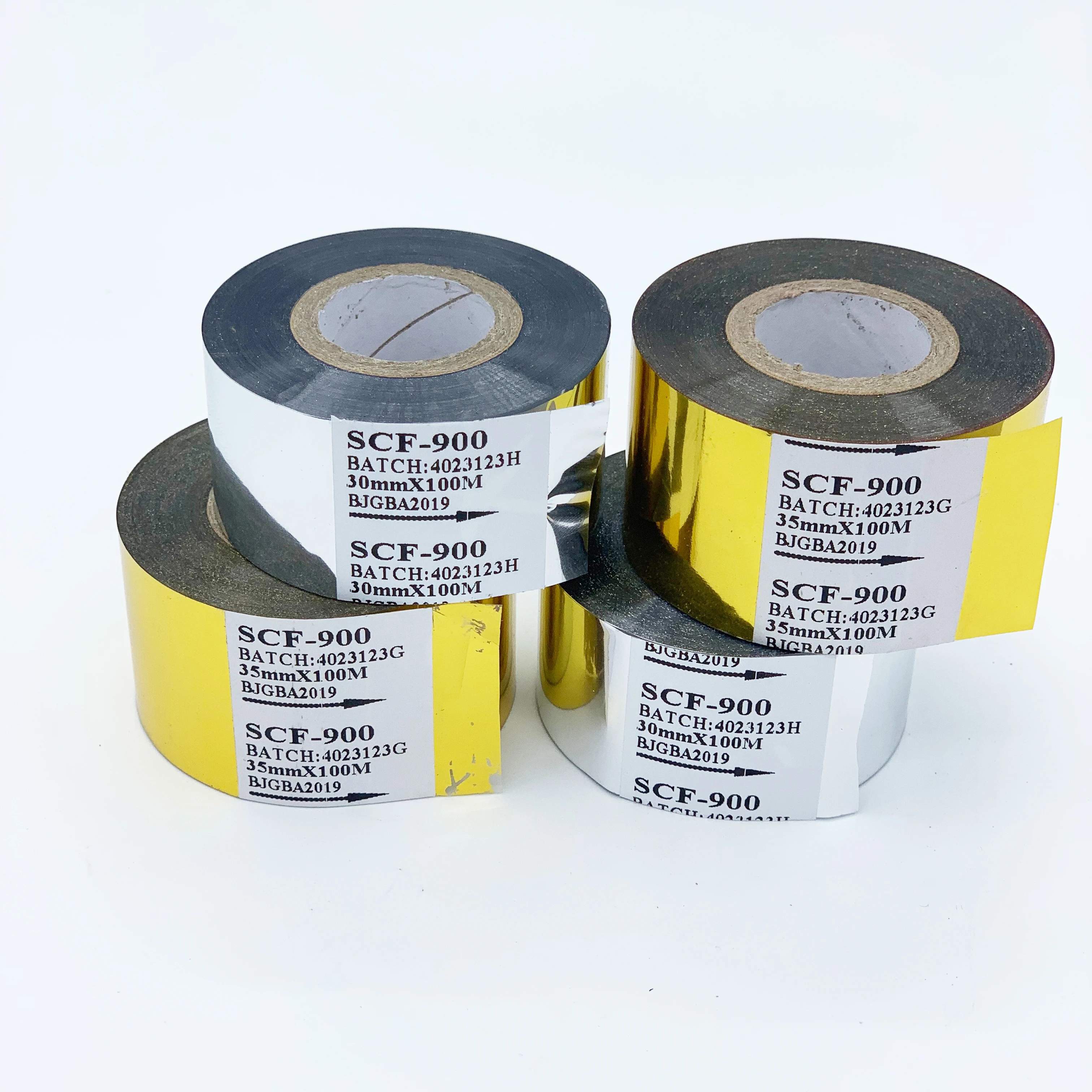 China Factory Price Printing Ribbon Customizable Size 25mm 30mm Expire Date Printing Hot Coding Foil For Soft Packages