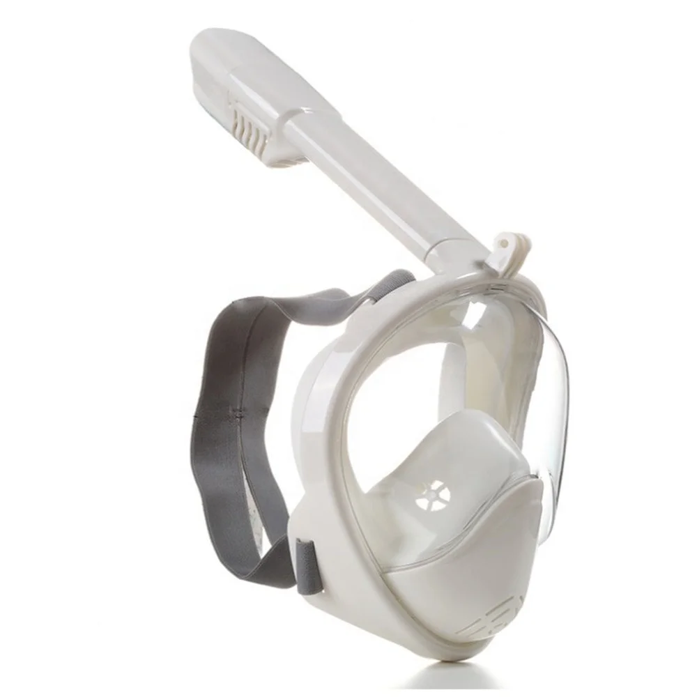 180 degree view PC dry mask full face scuba diving snorkel mask set