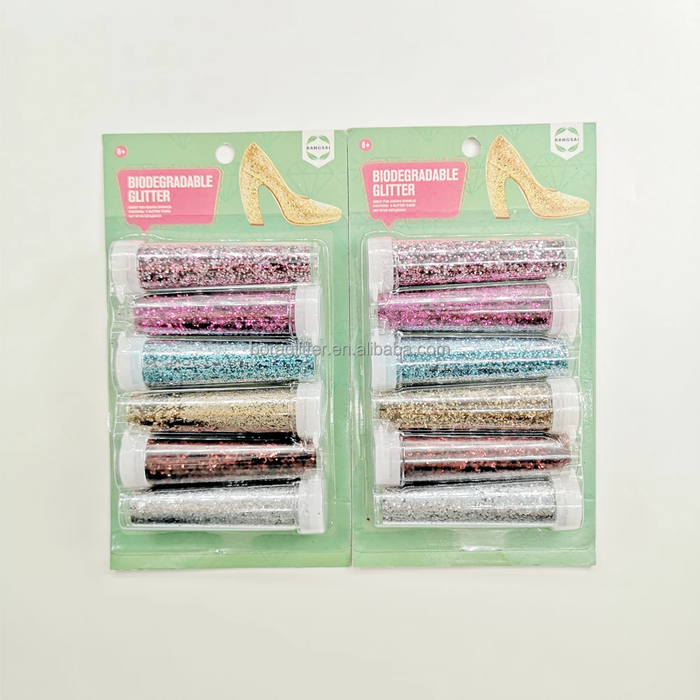 Wholesale Plant Cellulose Biodegradable Body Cosmetics Crafts DIY Decorative Glitter Powder For Nail Art Christmas Decorations