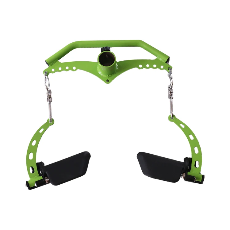 8 Piece Set Fitness Lat Pull Down T Handle Bar Rowing Rotating V-Bar Pulley Cable Machine Handle Grip Gym Equipment Back Trainer