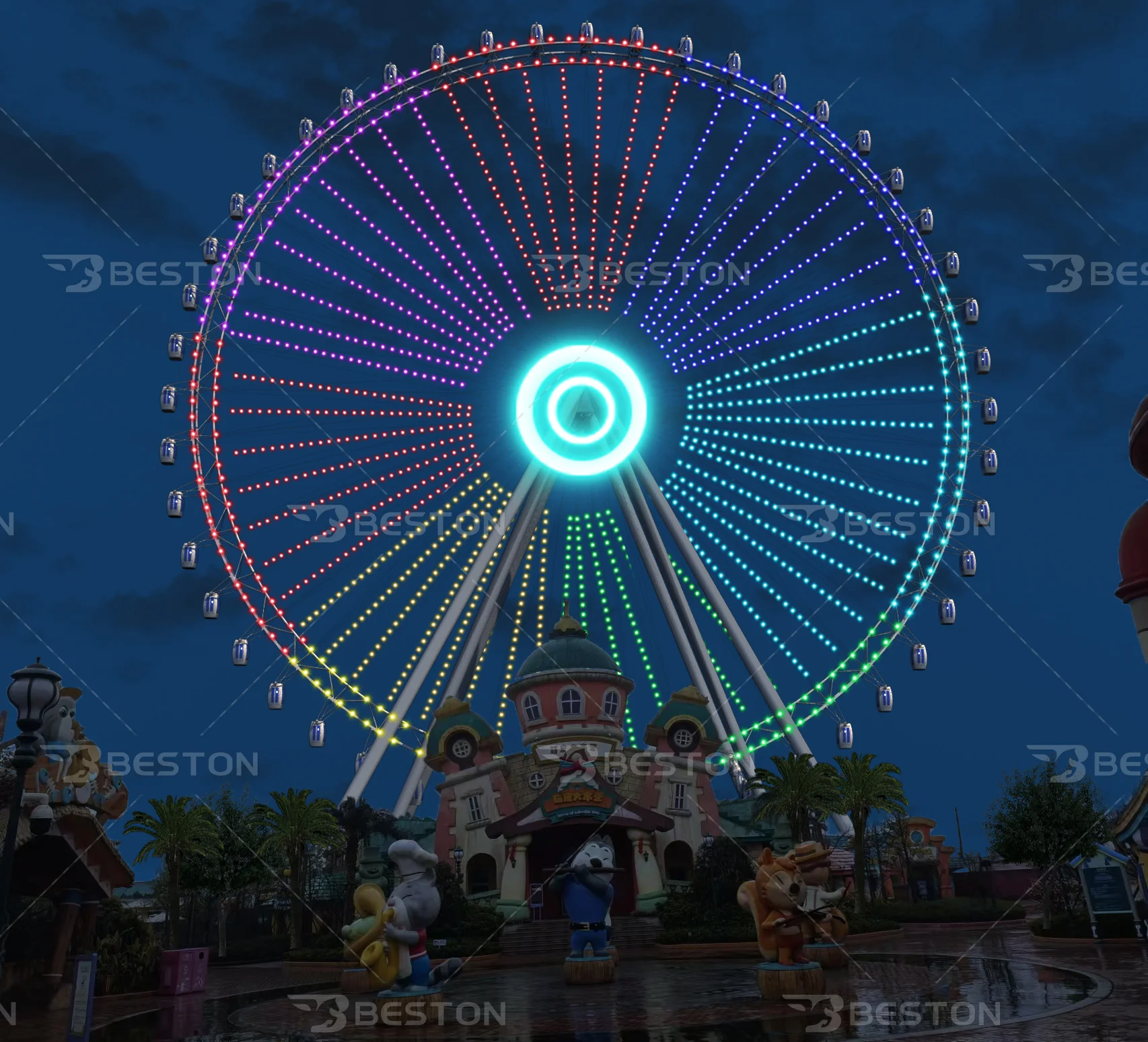 Amusement Theme Park Good Price Large 88-120M Ferris Wheel for Sale