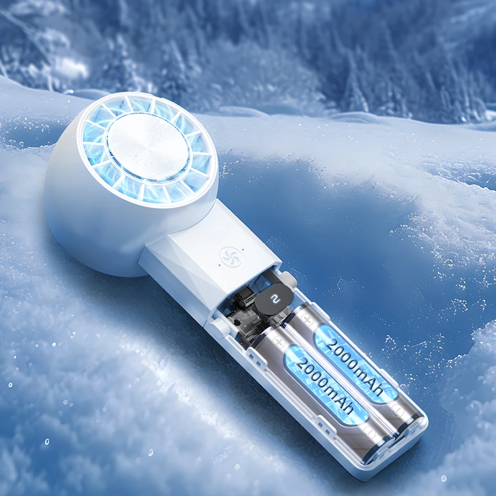 IMYCOO Hot Sale 4000mAh Cooling Mini Handheld Fan With Power Bank Custom Logo Portable Rechargeable USB PowerBank Hand Held Fan