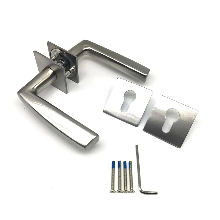 Interior Design Fire Rated Door Handle Stainless Steel Doors Handles With Low Prices Magnetic Base For Home Bedroom Or Bathroom