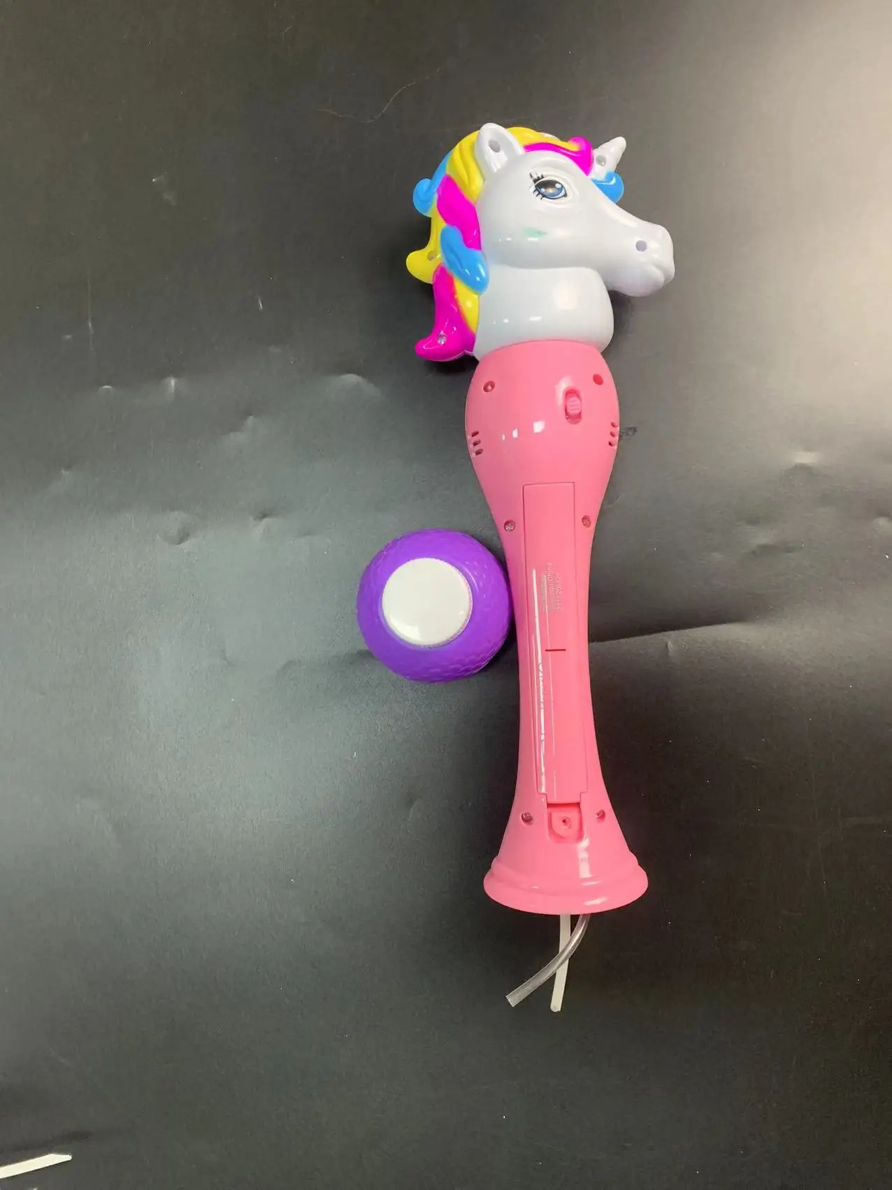 Unicorn Bubble Blower Wand 14 Inch  With Light Music And Soap Solution Automatic Bubble Maker Bubble Wand Toys