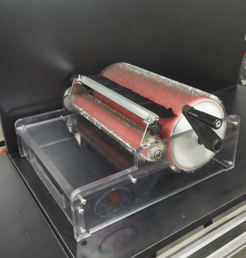 wool baby drum carder makes thick art yarn batts lightweight and portable travel carder