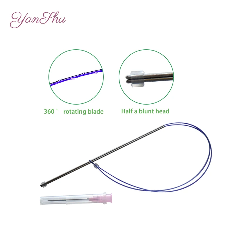 
Pdo Thread Lift Korea Cog 4d Micro Blunt Needle 19g100mm For Cheek Arm Body Lifting 