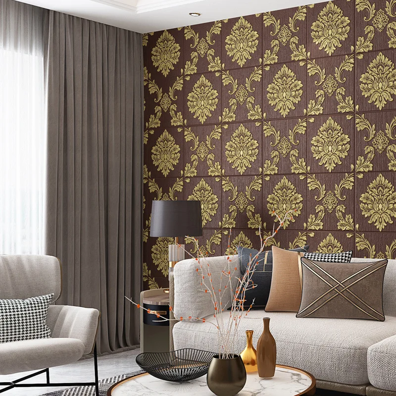 Hot Selling Anti Collision PE Foam DIY Wall Stickers 3D Self Adhesive Wall Panels Waterproof and Moisture Proof