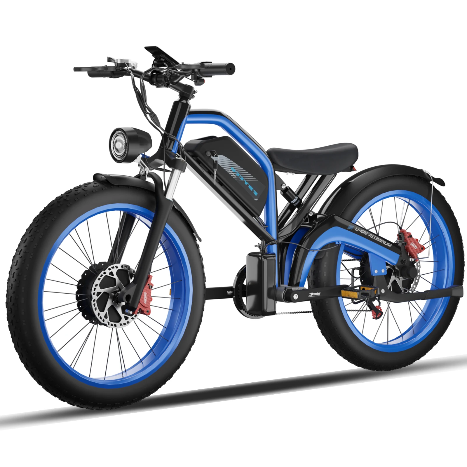 1500w E-bike Factory Wholesale 23ah Battery 26x4.0 Inch Fat Tire Ebike Dual Motor Electric Bike
