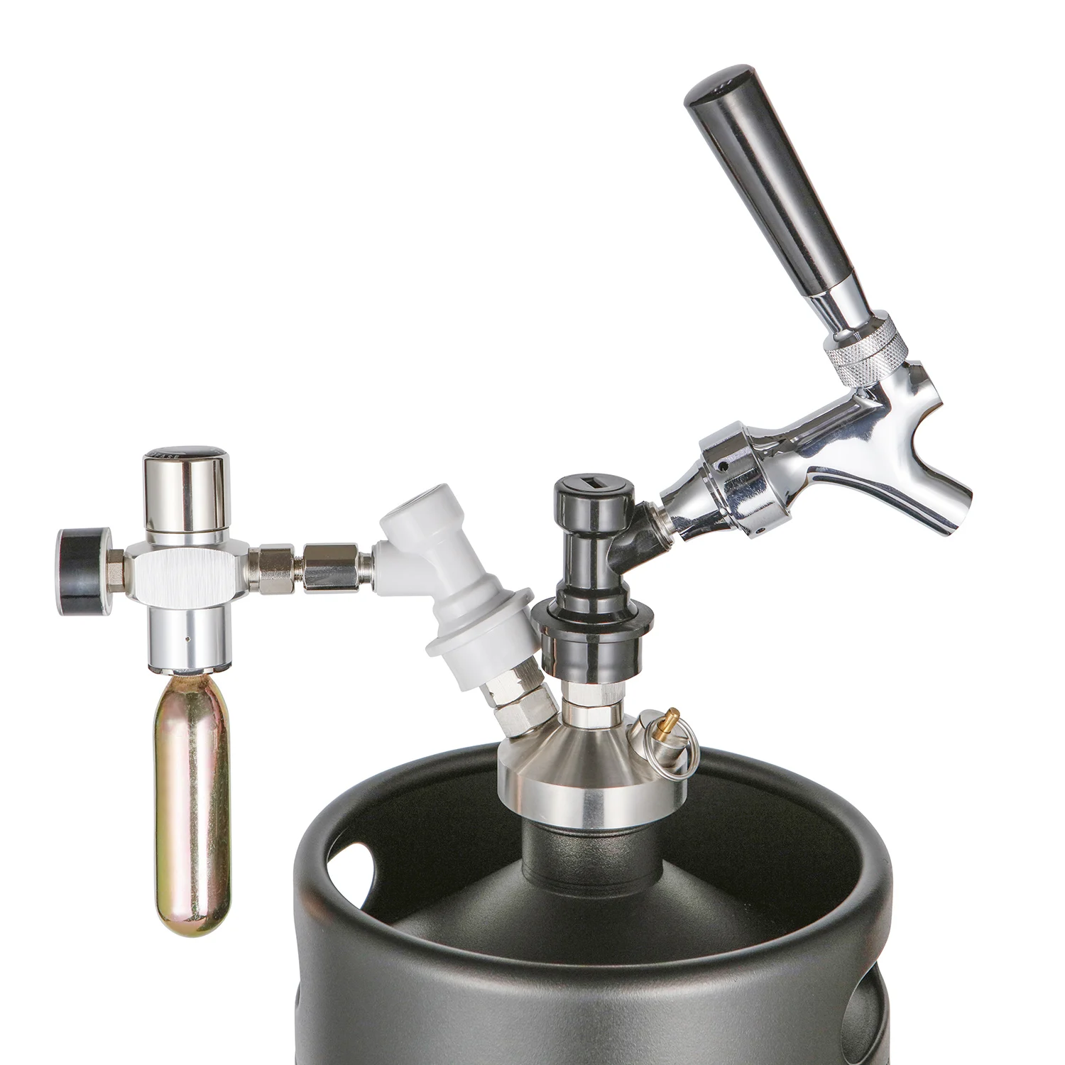 small 5L mini keg ball lock  disconnect co2 beer dispenser spear system