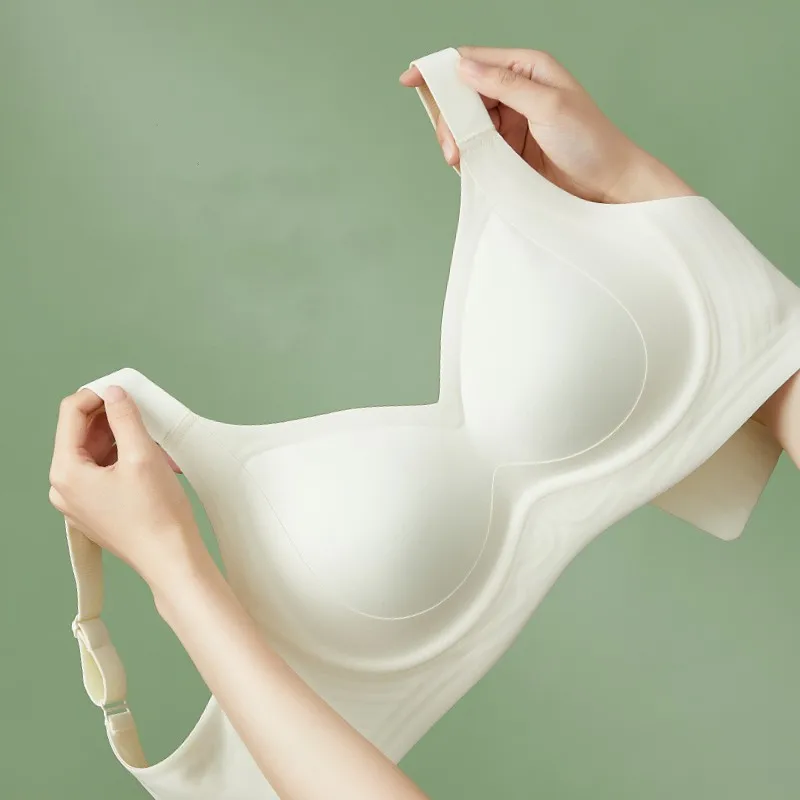 LS889 удобный бесшовный Гладкий латексный бюстгальтер беспроводное женское нижнее белье пуш-ап Женский Повседневный