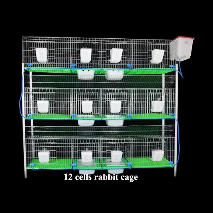 12 cells rabbit cage slat floor parent rabbit cage Mother-baby breeding cages for sale