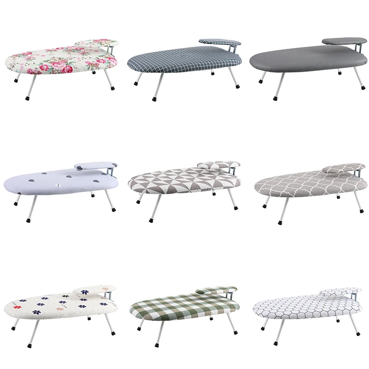 Household Accessories Home Hanging Countertop Ironing Table Mini Foldable Tabletop Ironing Board with Iron Holder