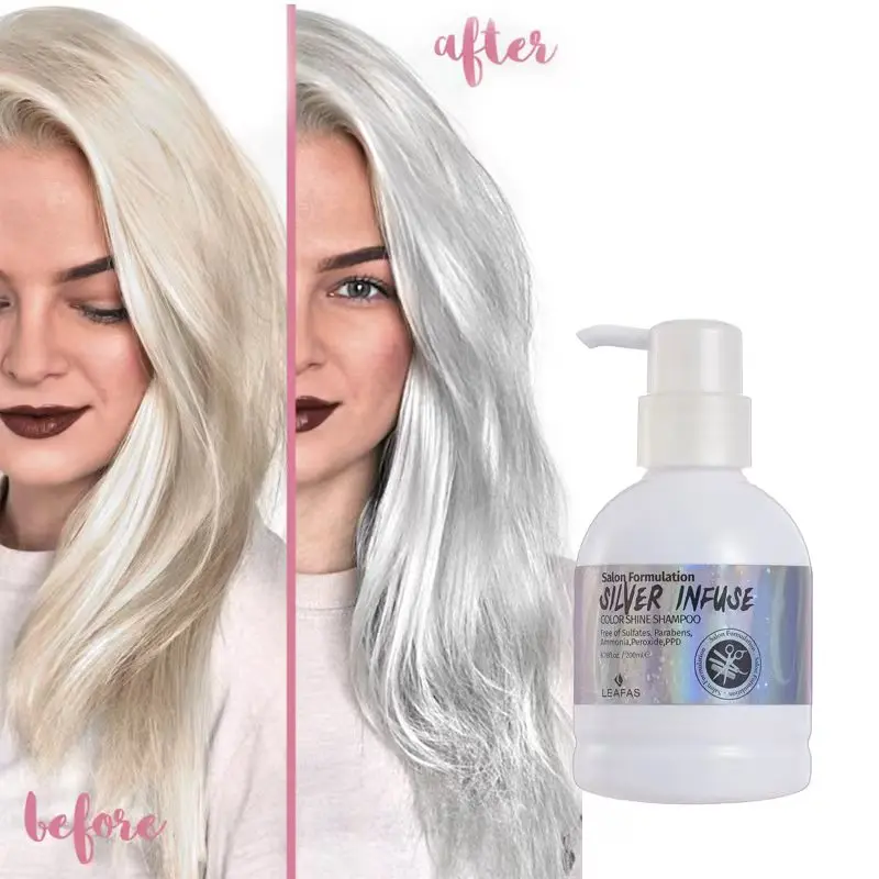 Beaver Wholesale Salon Professional  Color Repairing Silver Infuse Color Shine Shampoo and Conditioner 200ml