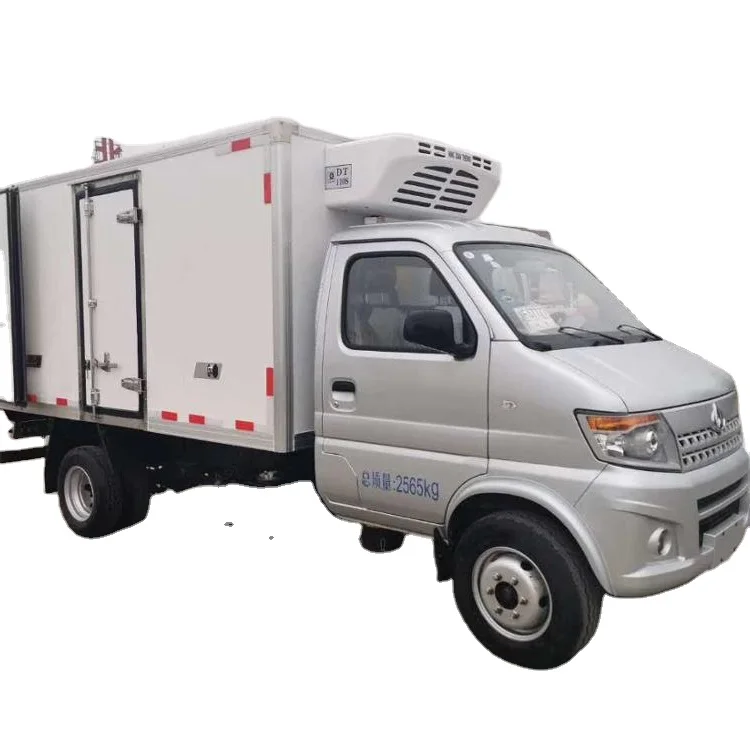 Loading capacity of  2T 3T Refrigerated Truck fridge Truck Chiller Freezer Van Box for fresh vegetable meat food