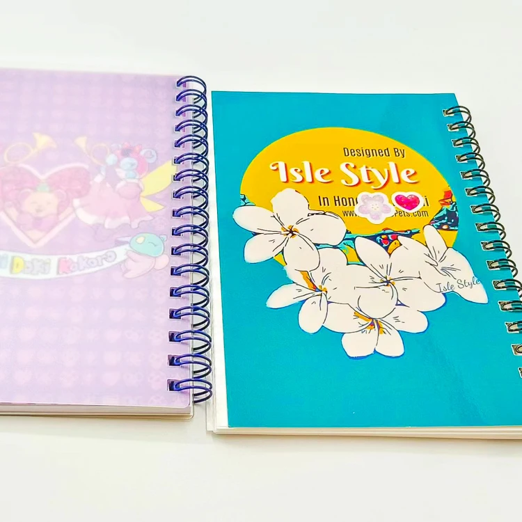 Custom A5 Holographic Sticker Book Reusable Journal Spiral Style Fabric PVC PP Cover Material Perfect Gift Loose-leaf Binding