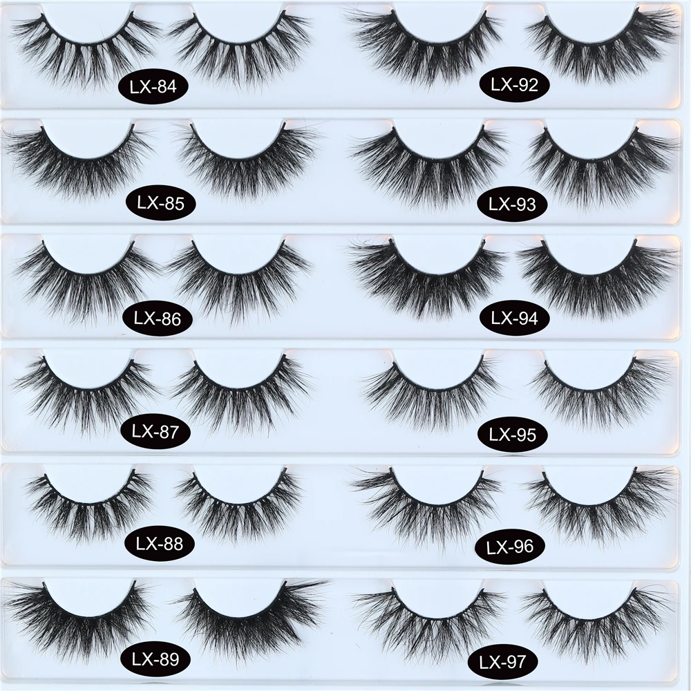 3D Mink Lashes Natural Eyelashes Dramatic False Eyelashes Faux Cils Makeup Wholesale Fake Eyelash