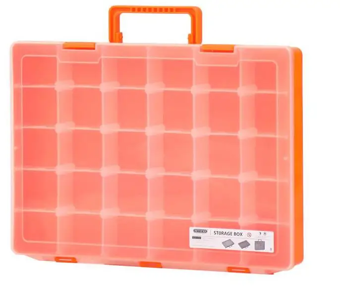 Adjustable Compartment Plastic Storage Box Jewelry Bead Screw Tool Holder Case Transparent Container storage bins with lids