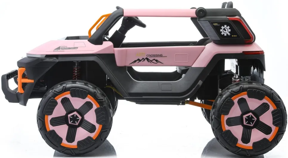 12V Kids Electric Ride on UTV Car Remote Control, 4WD 3-5km/H Max Speed, Bluetooth USB Music Player, 4 Wheels Suspension