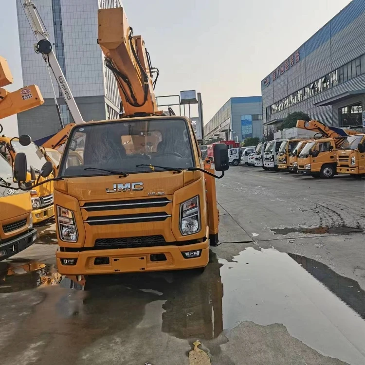 JMC 4x2 ISUZU engine 17.5 m aerial work truck Hydraulic platform lifting trucks High-altitude construction vehicle