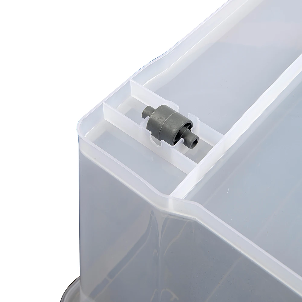 55L clear plastic transparent underbed storage box with split lid