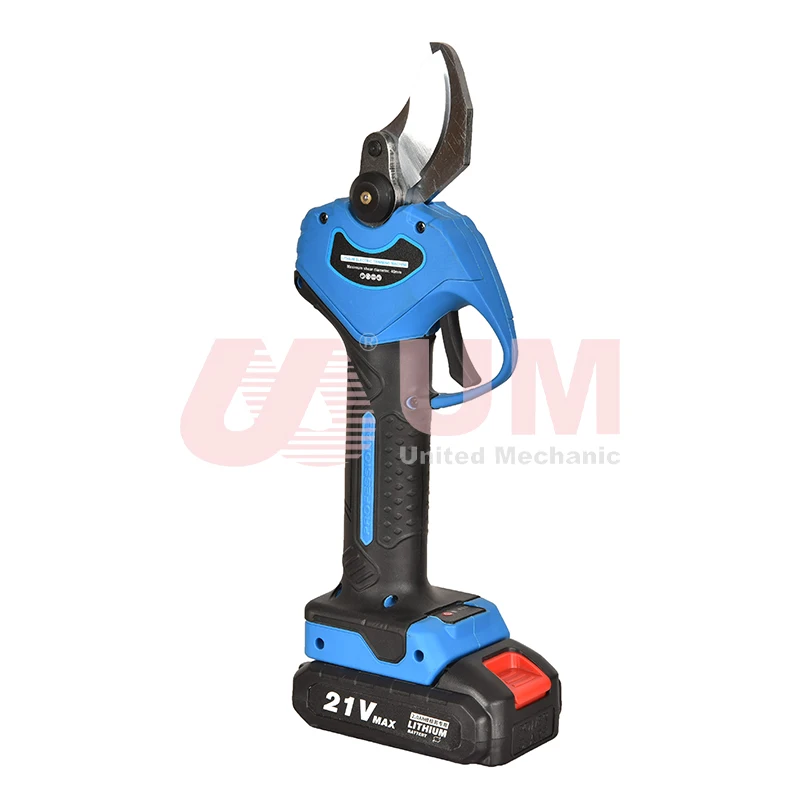 UM Professional 21V Wood Pruner Lithium Branch Pruner Electric Pruning Shear Garden Cordless Pruner Scissors