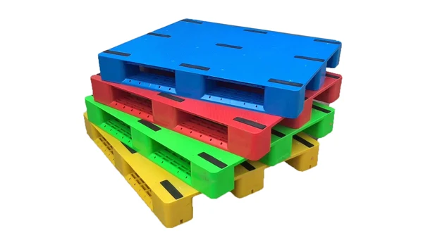 Hygienic Closed Deck Moisture-Proof Single Faced Stackable Rack Able Plastic Pallet