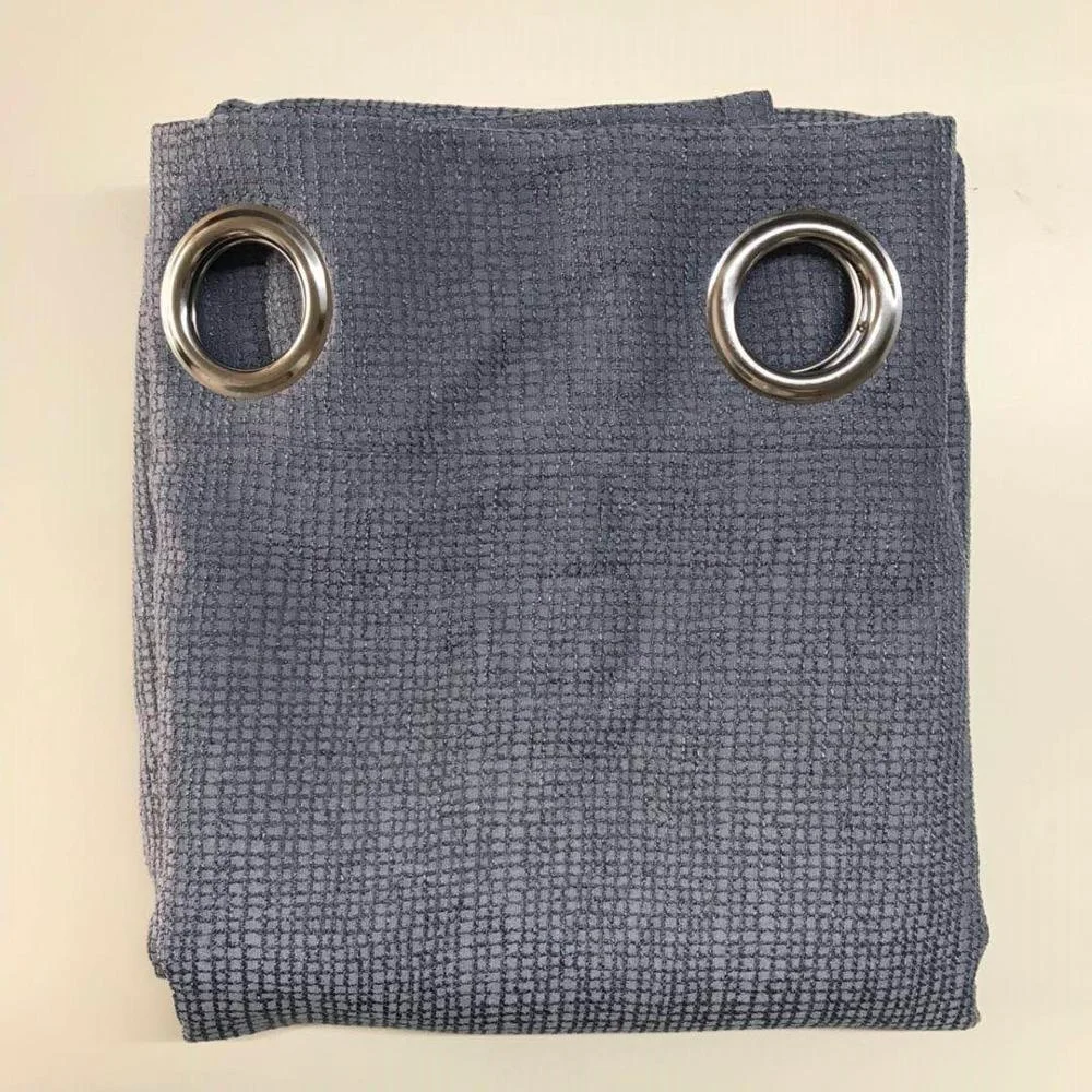 Panels Curtain Wholesale Product High Quality Fabric New 100% Polyester Three Layers with Black Yarn Flat Window 100 Pieces Rope