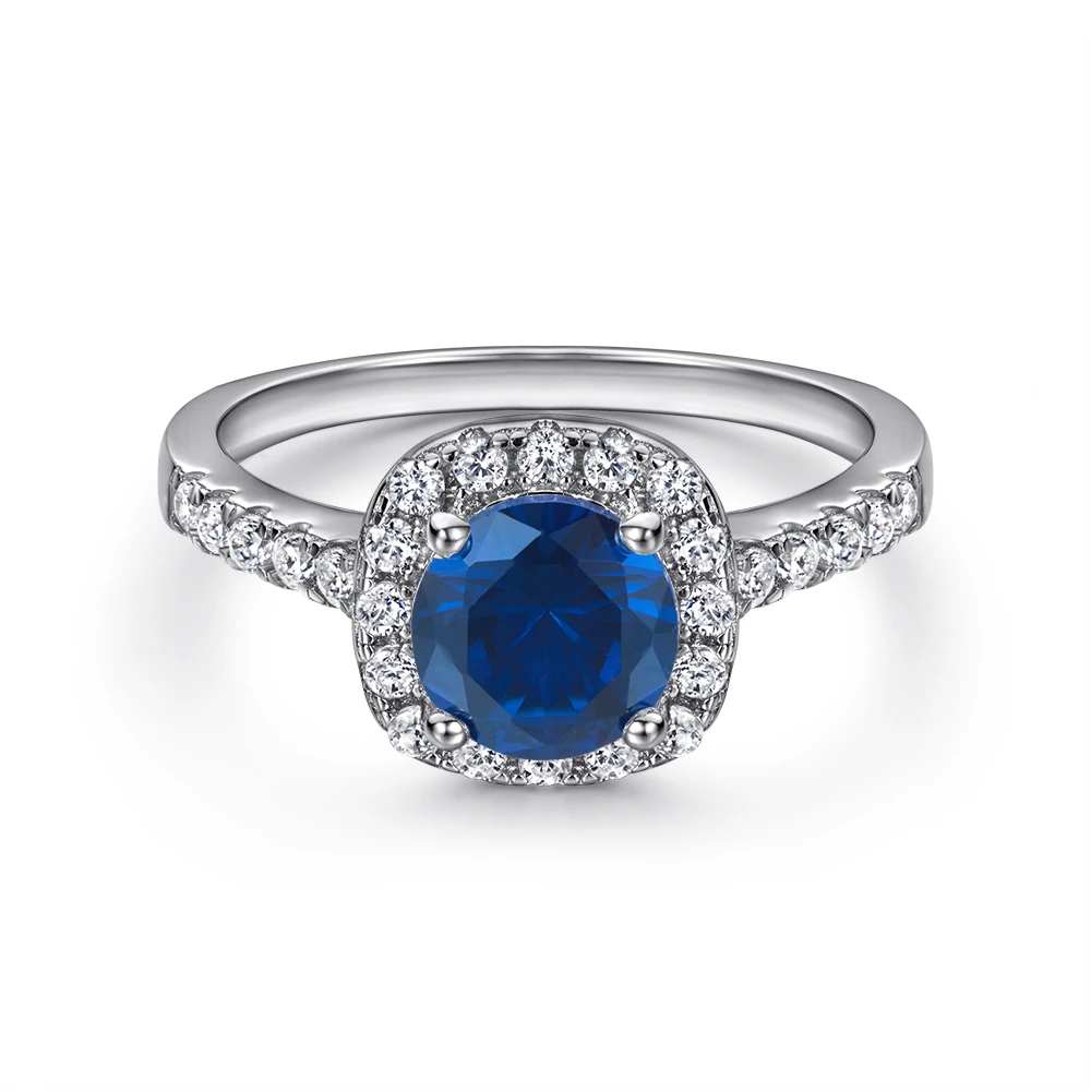 2021 China Custom 925 Sterling Real Gold Plated Ring Sets Women Gemstone Silver Jewelry