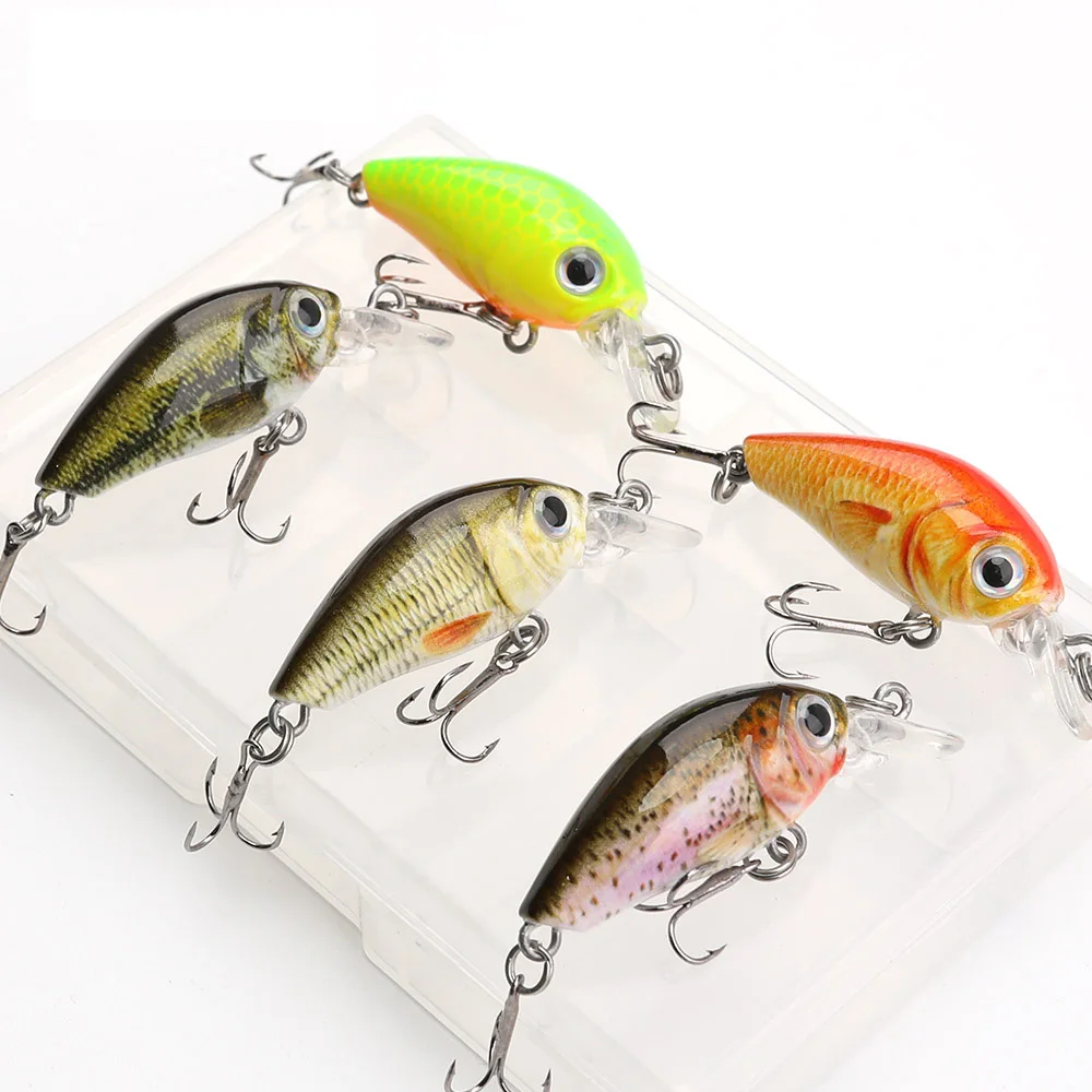 Оптовая продажа набор кренкбейтов приманки в виде гольяна рыболовная приманка свимбейт для окуня мини-воблеры кренкбейт рыболовные