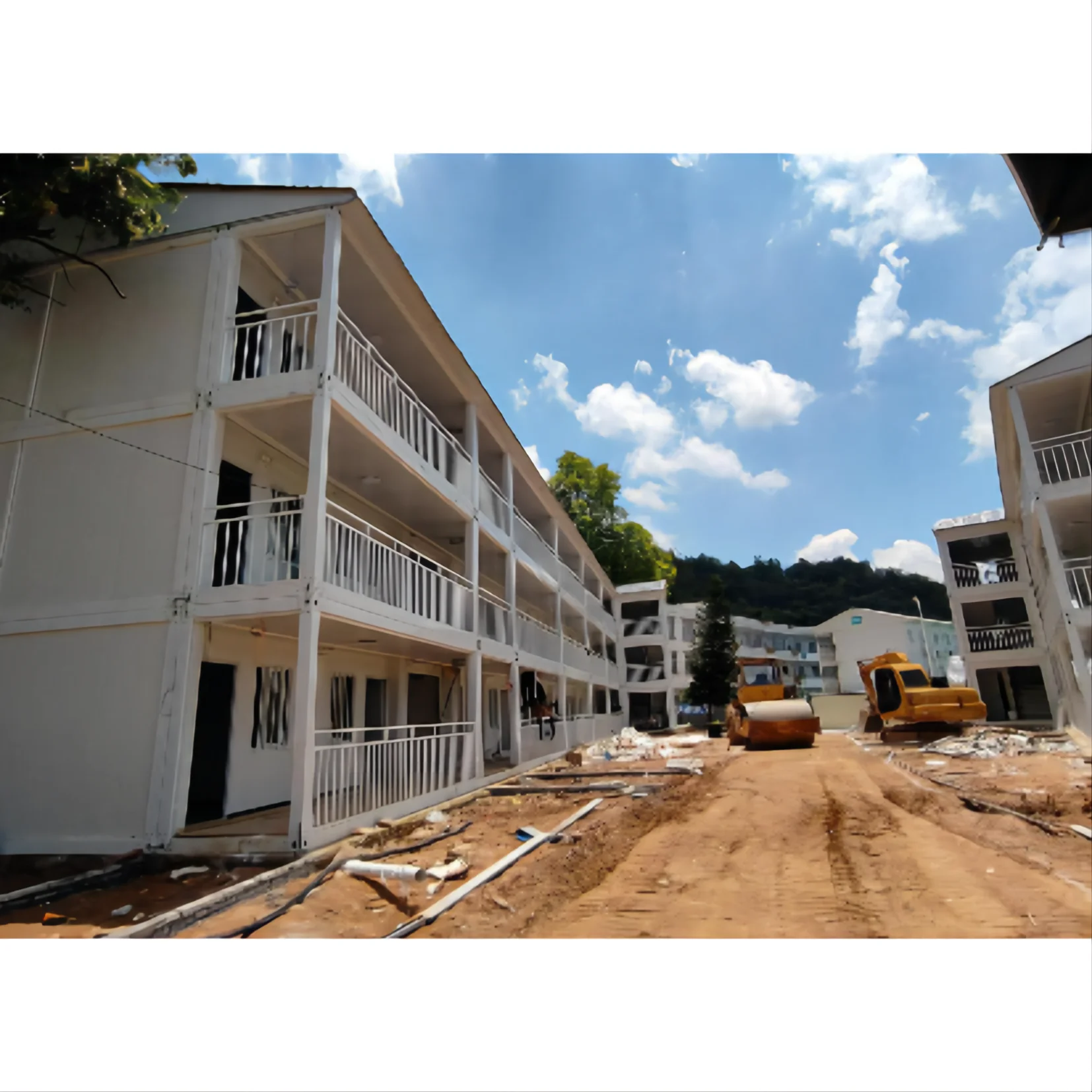 *Project Show* 66 Containers Dormitory Program 15 days production 5 days installation container house with air conditioner