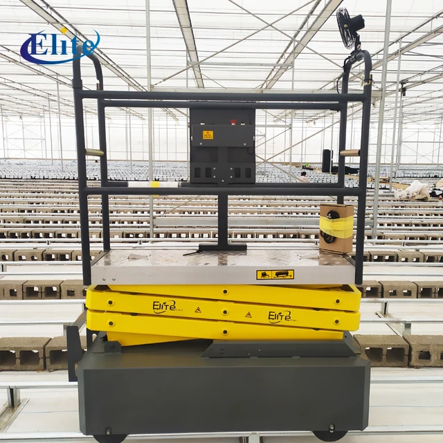 Greenhouse electric  tomato picking pipe rail trolley Chinese supplier