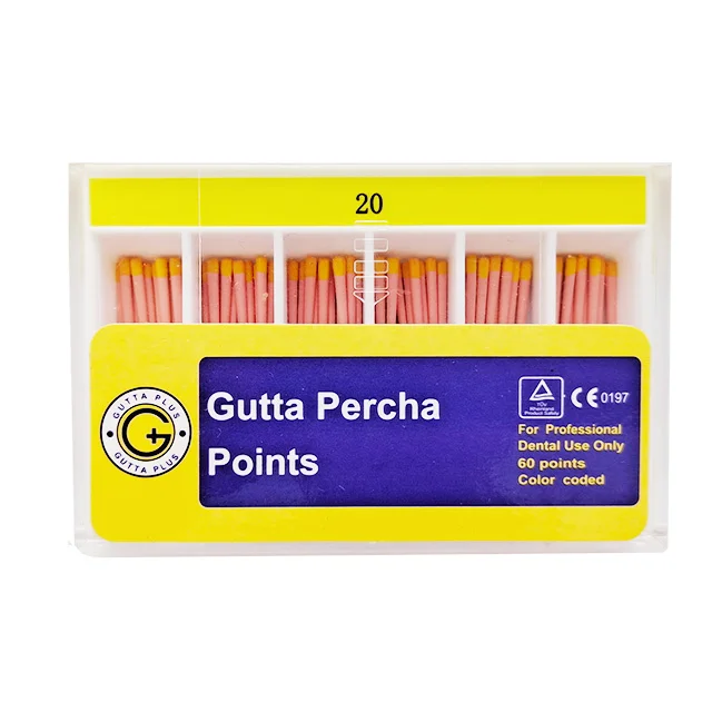 CE certified disposable water-absorbent gutta-percha tip, pulp gap filling material, gutta-percha points are clean and hygienic