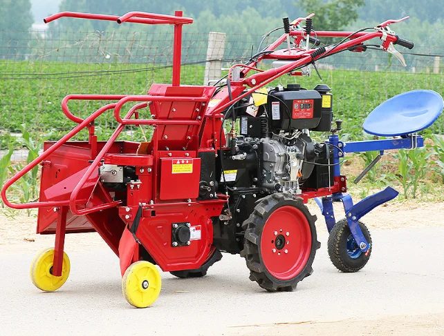 New style mini Walking Type Corn maize Harvester Maize Harvester for power tiller