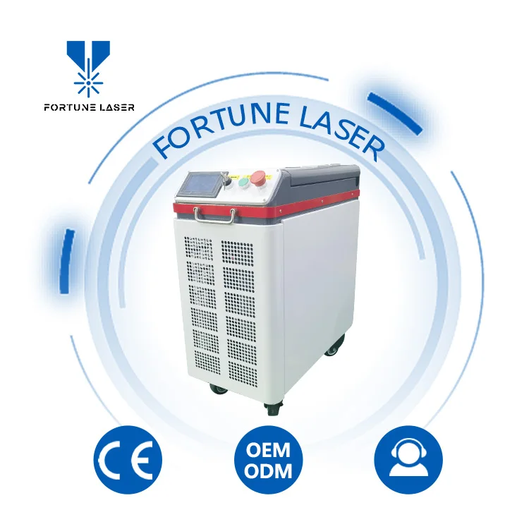 handheld portable 100w-300w laser cleaning machine pulse laser cleaner for oxide/oil/paint/rust removal