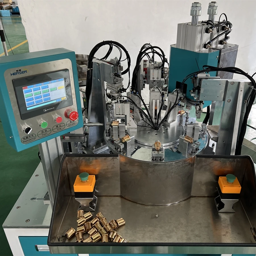 Lock cylinder master-ring assembly machine  to assembly  Seeger Ring and Steel Cam into the locks Cylinder