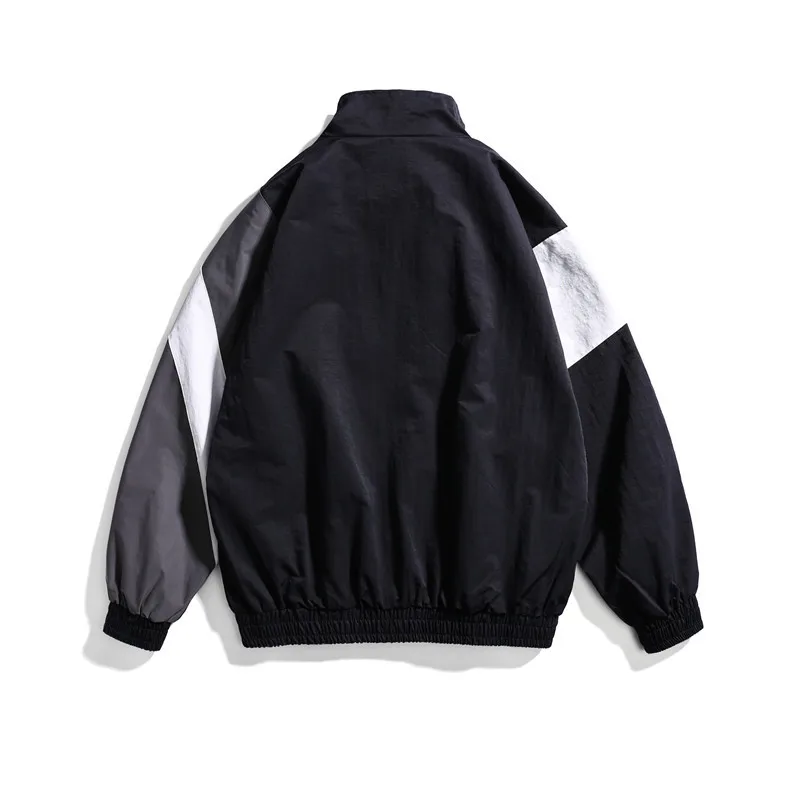 Куртка мужская бейсбольная в стиле пэчворк ветровка хип-хоп винтажная Свободная верхняя одежда большие размеры осень 2022