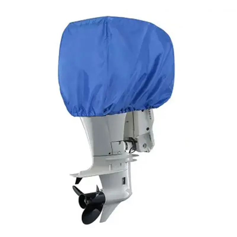 High Quality 600d Waterproof Reflective Strip Adjustable Strap Marine Outboard Cover Boat Motor Engine Cover
